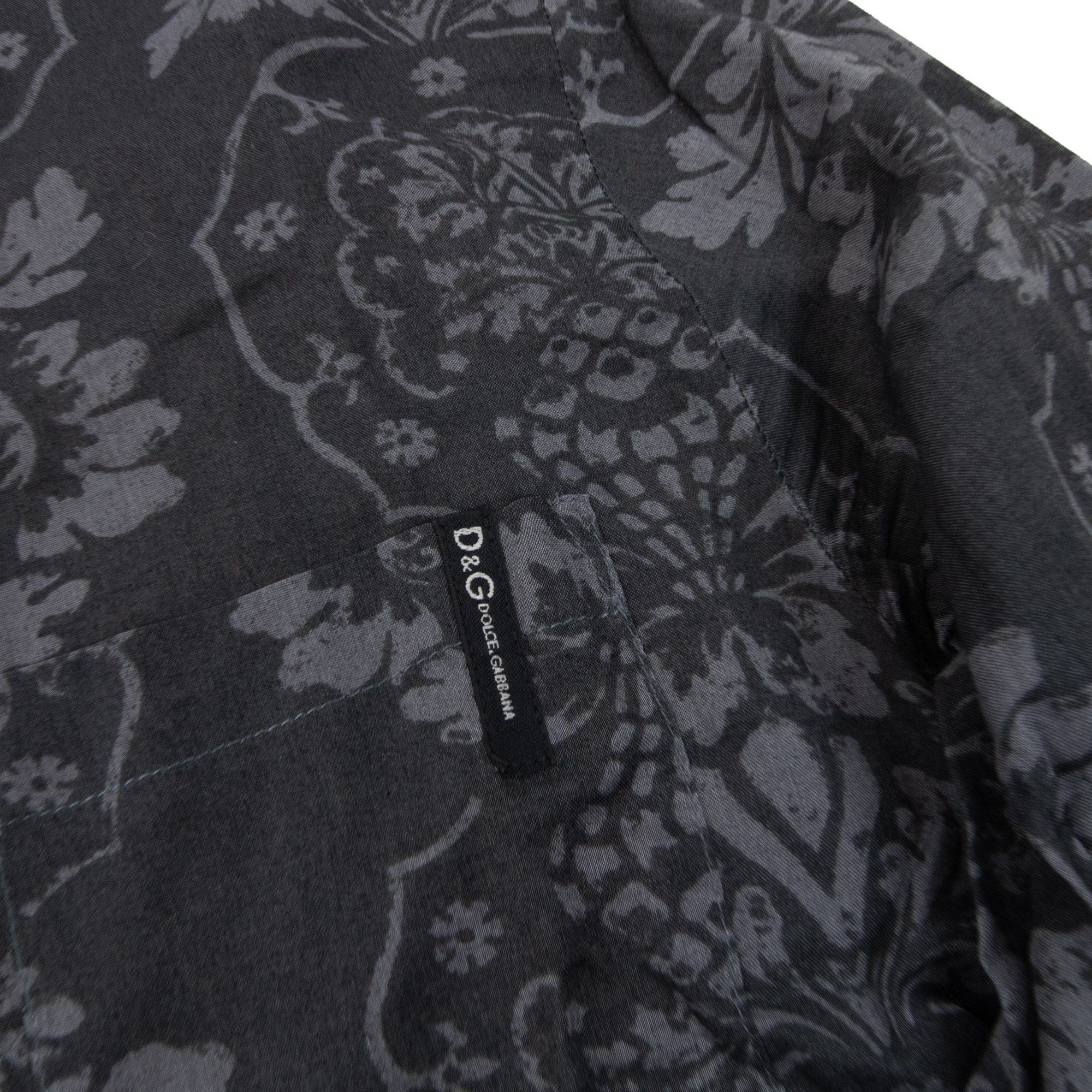 Pre-Loved Printed Shirt Black 44"