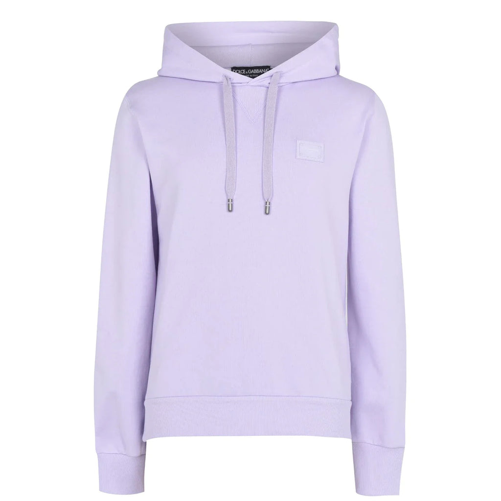 Dolce & Gabbana Lilac Plaque Hoodie