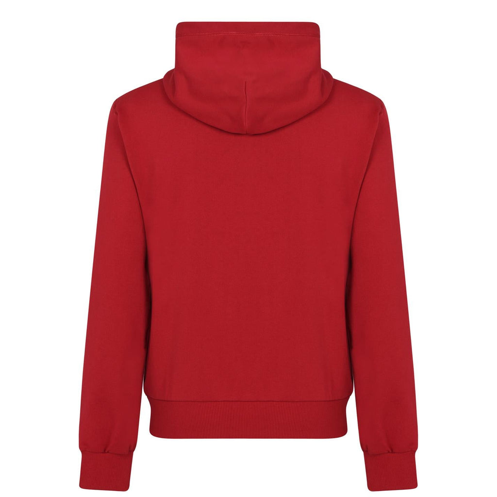 Dolce & Gabbana Red Plaque Hoodie