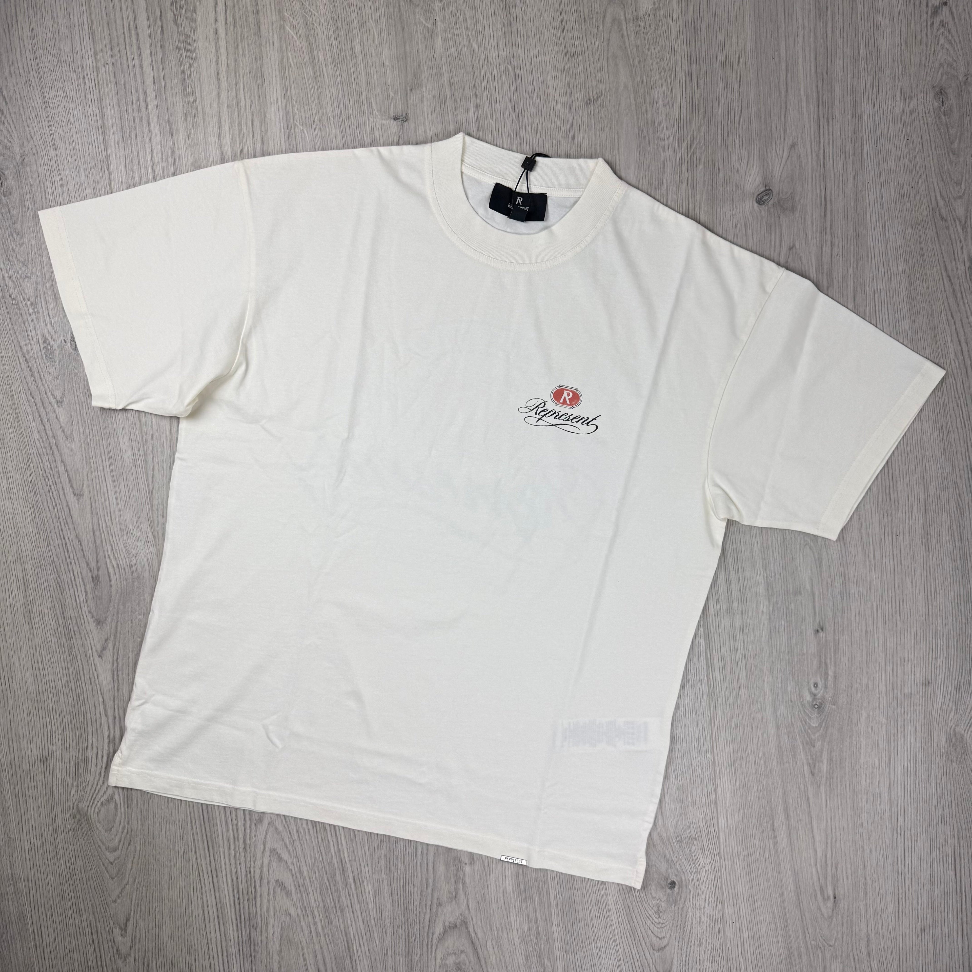 Represent 'Grand Vintage' T-Shirt -  Aged White