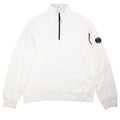 Pre-Loved Half Zip Arm Lens Sweatshirt White XL