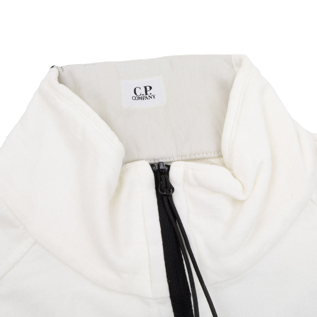 Pre-Loved Half Zip Arm Lens Sweatshirt White XL