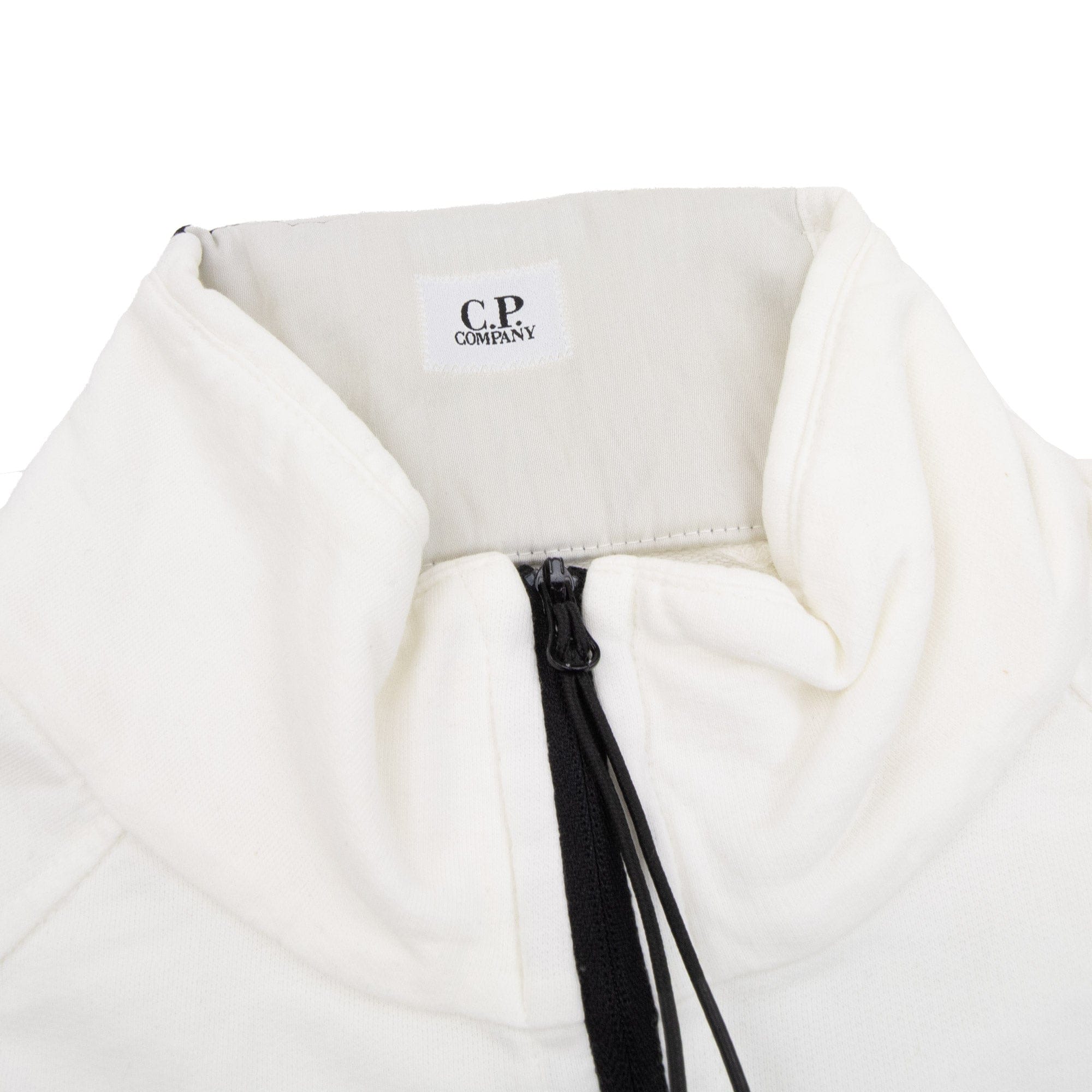 Pre-Loved Half Zip Arm Lens Sweatshirt White XL