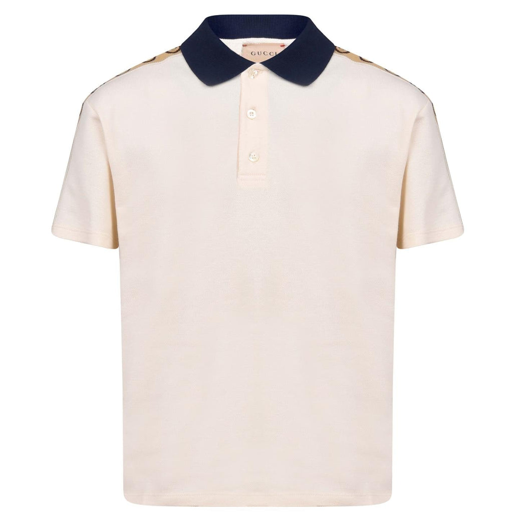 Kids Gucci Logo Tape Polo