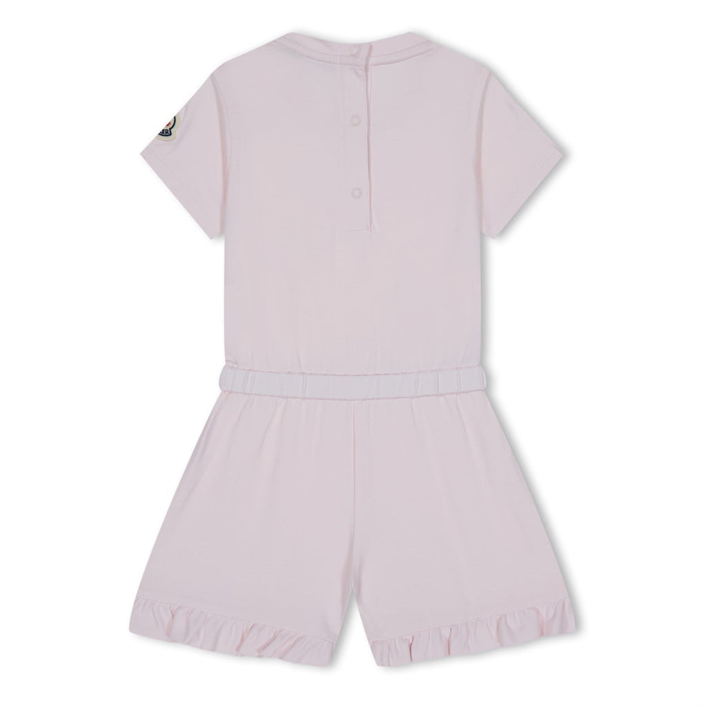 Infants Moncler Pink Logo Romper