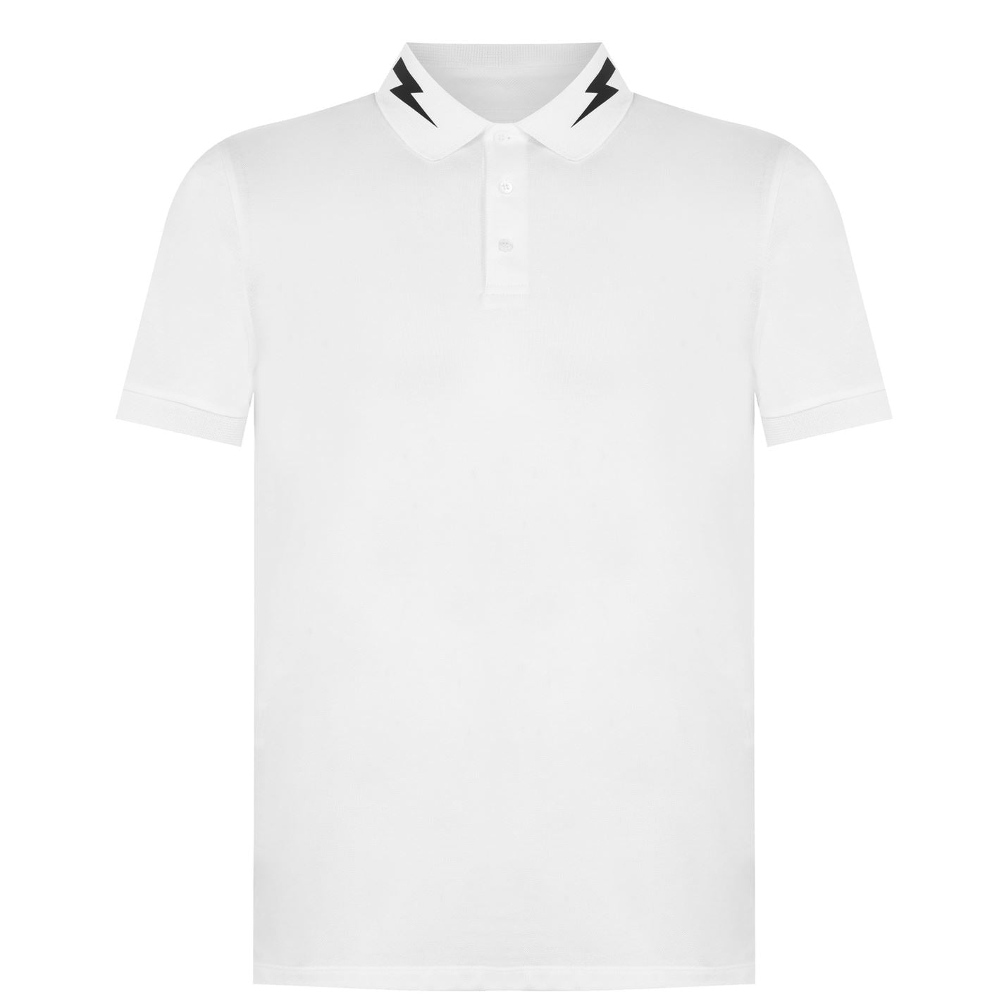 Neil Barrett Black Bolt Polo Shirt