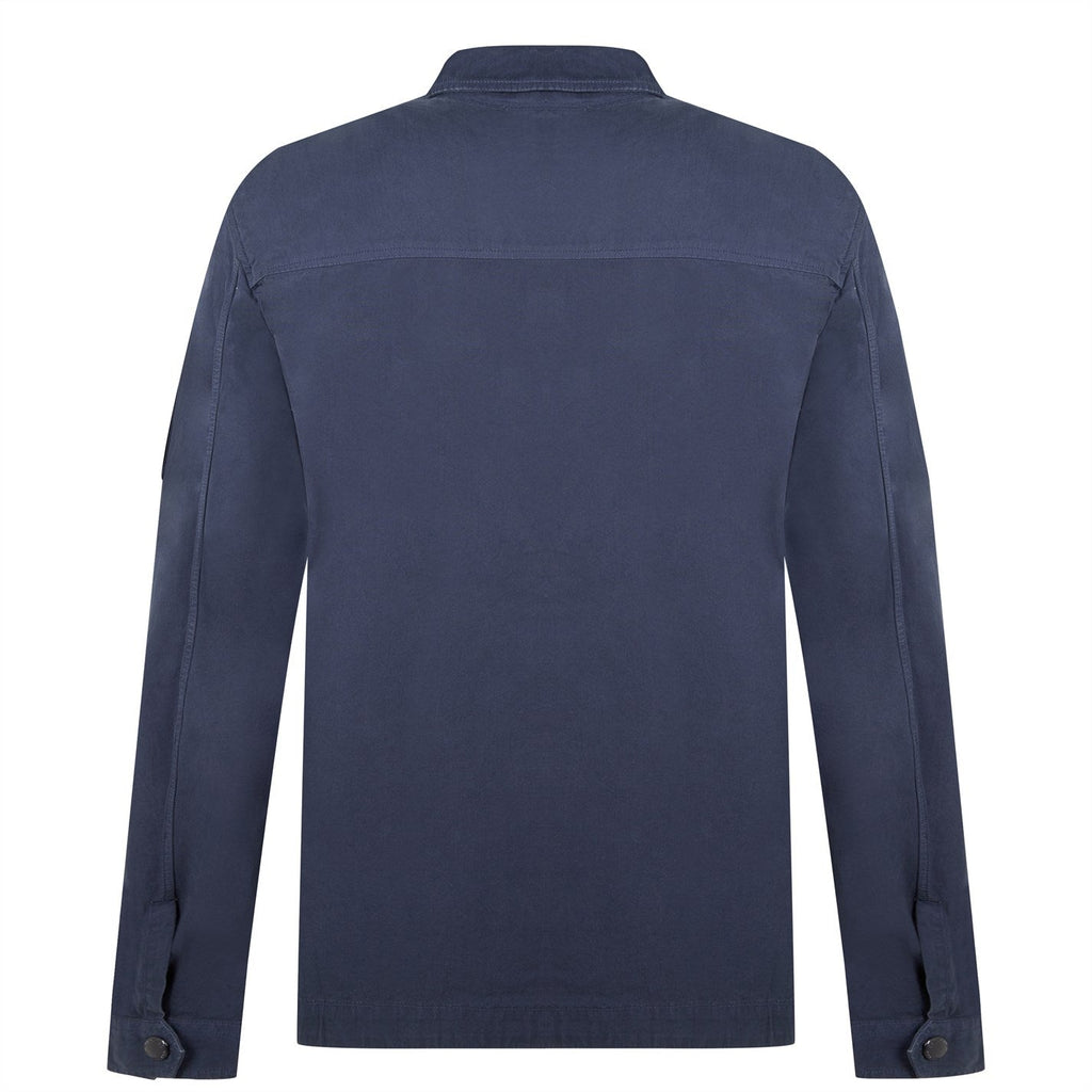 CP Company Navy Arm Lens Zip Overshirt