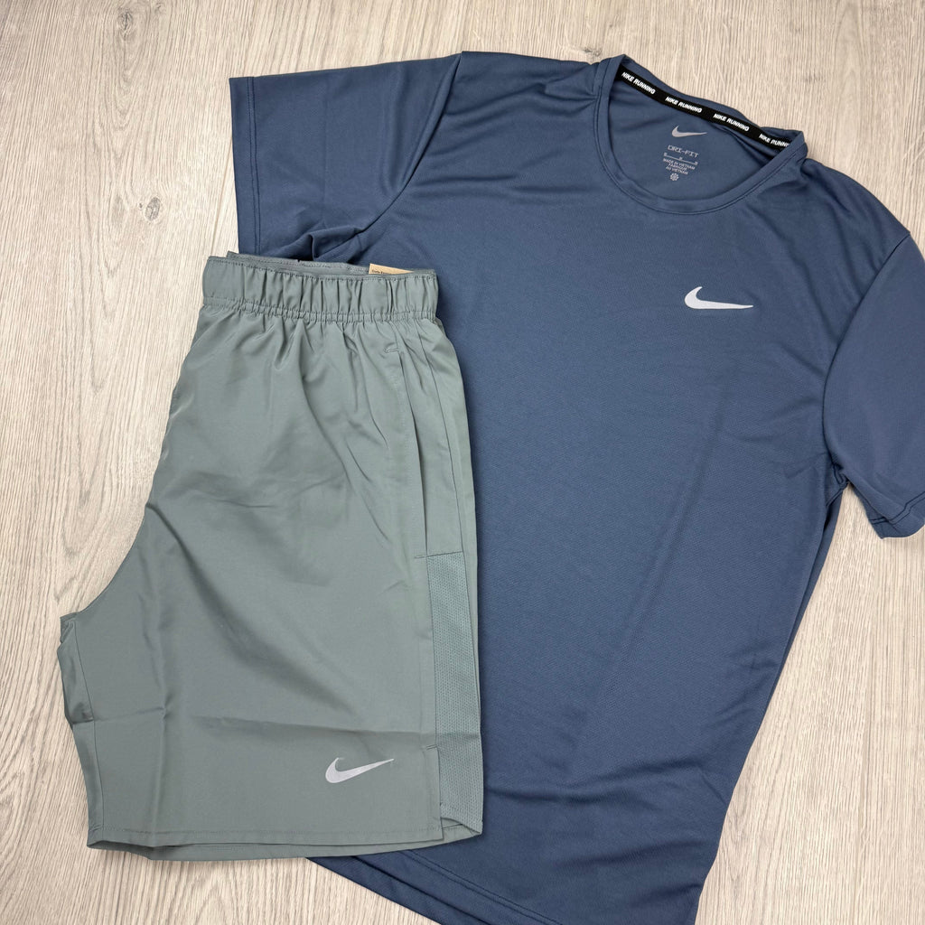 Nike 'Miler' Set - Thunder Blue/Smoke Grey