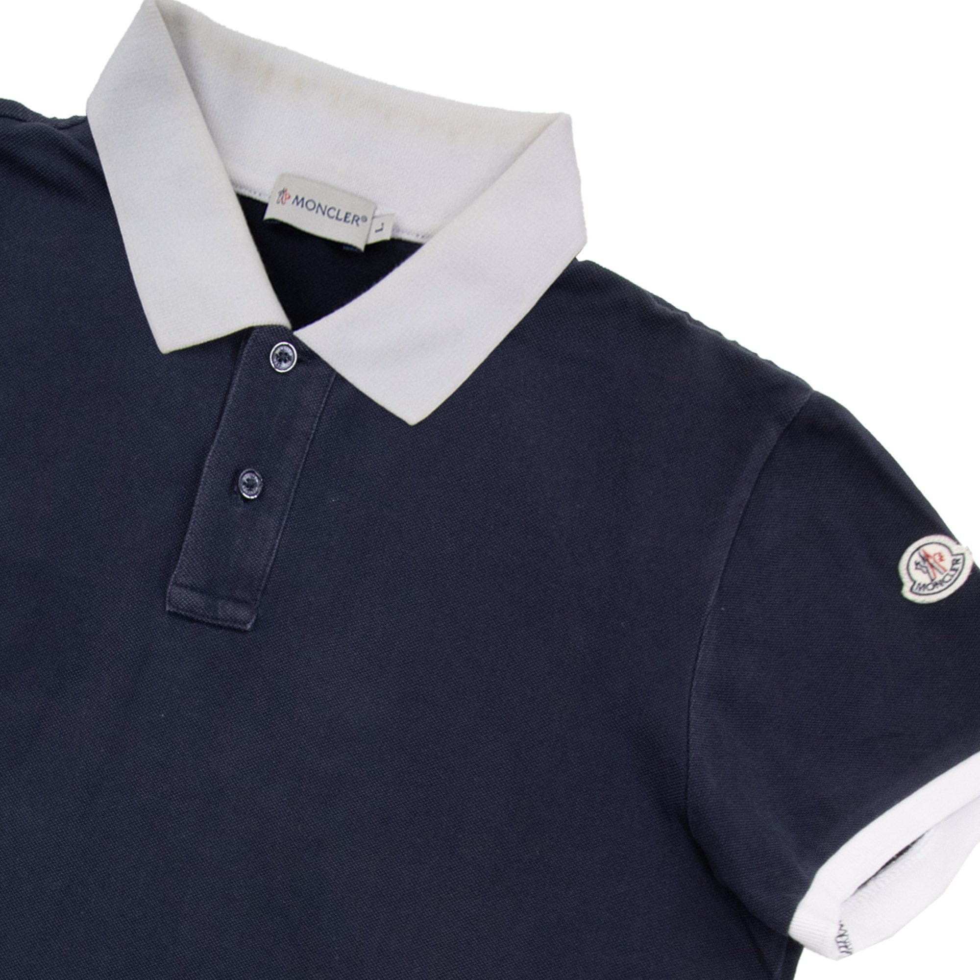 Pre-Loved Polo Shirt Navy Large