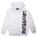 Pre-Loved Side Sign Hooded Sweatshirt White  XL