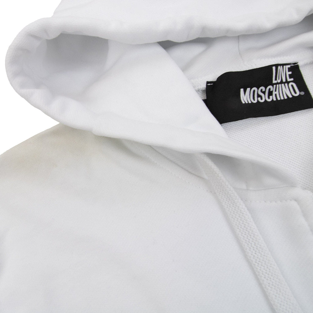 Pre-Loved Side Sign Hooded Sweatshirt White  XL