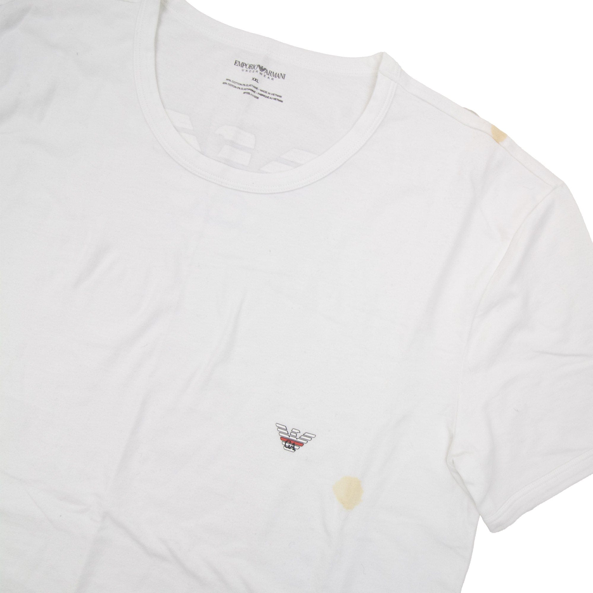 Pre-Loved EA Underwear Back Logo Tee White 2XL