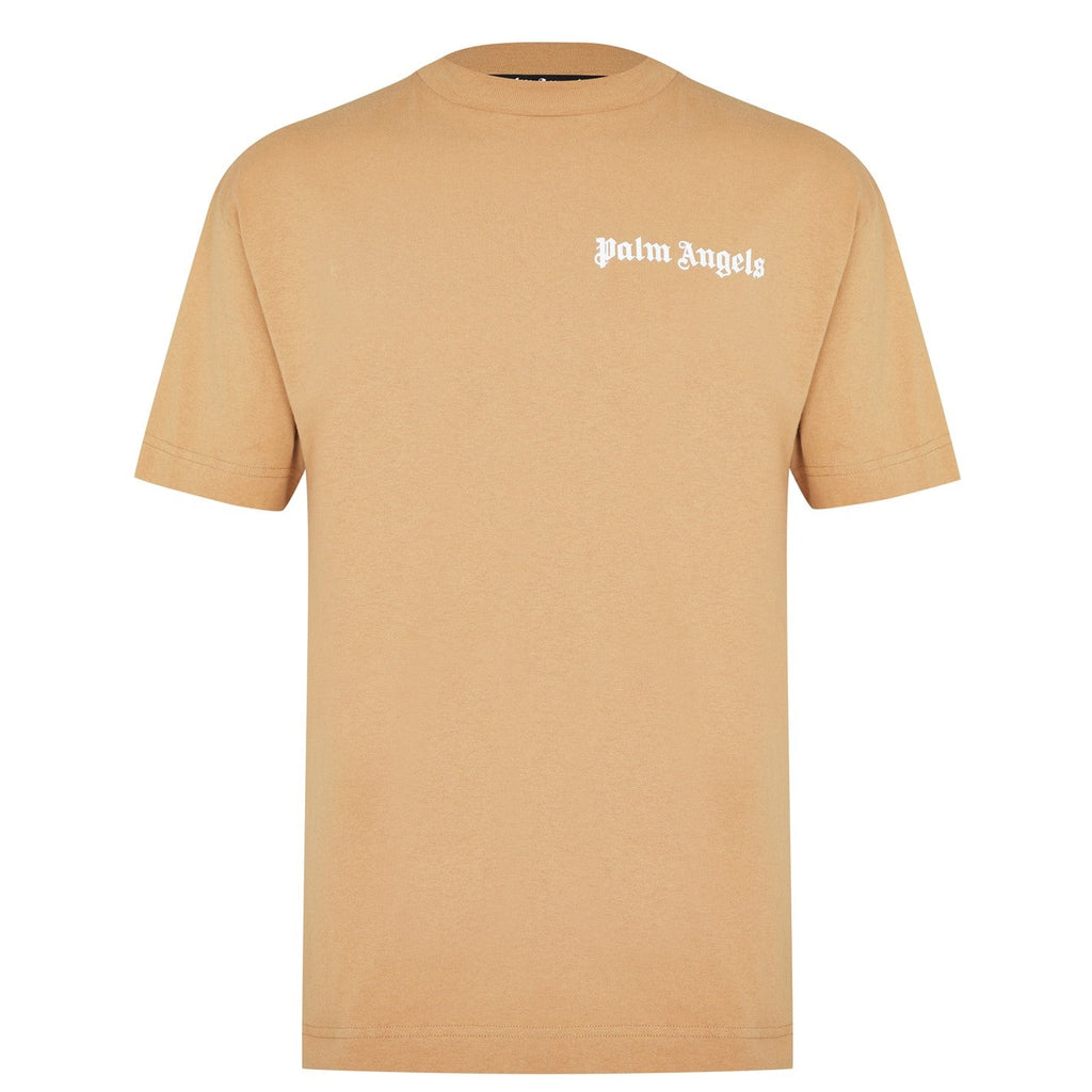 Palm Angels Tan Basic Logo T-Shirt