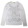 Pre-Loved Foil Print Long Sleeve T-shirt White Large