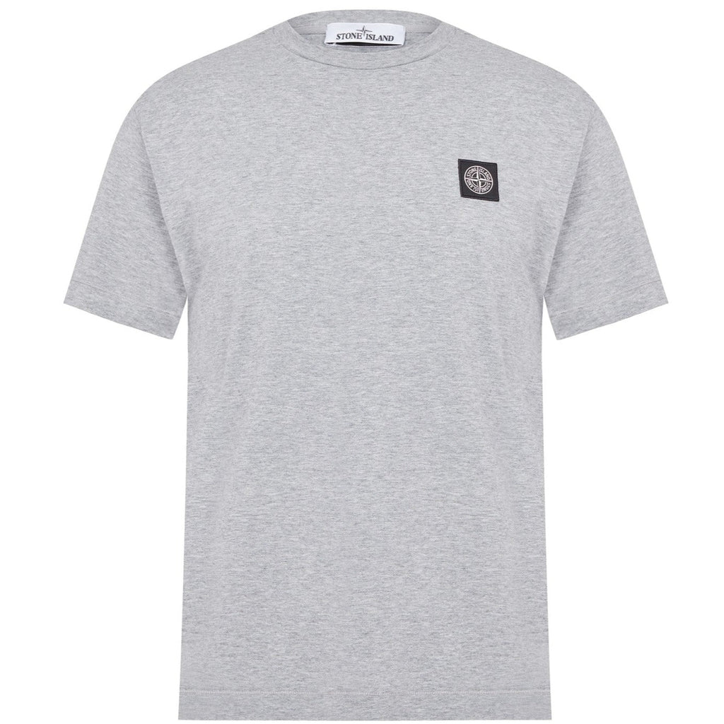 Stone Island Grey Patch Logo T-Shirt