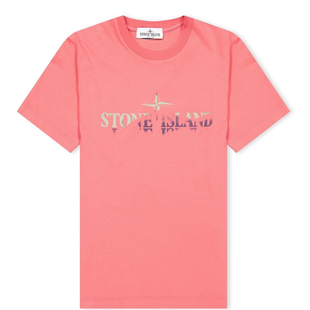 Stone Island Junior Two-Tone Logo T-Shirt