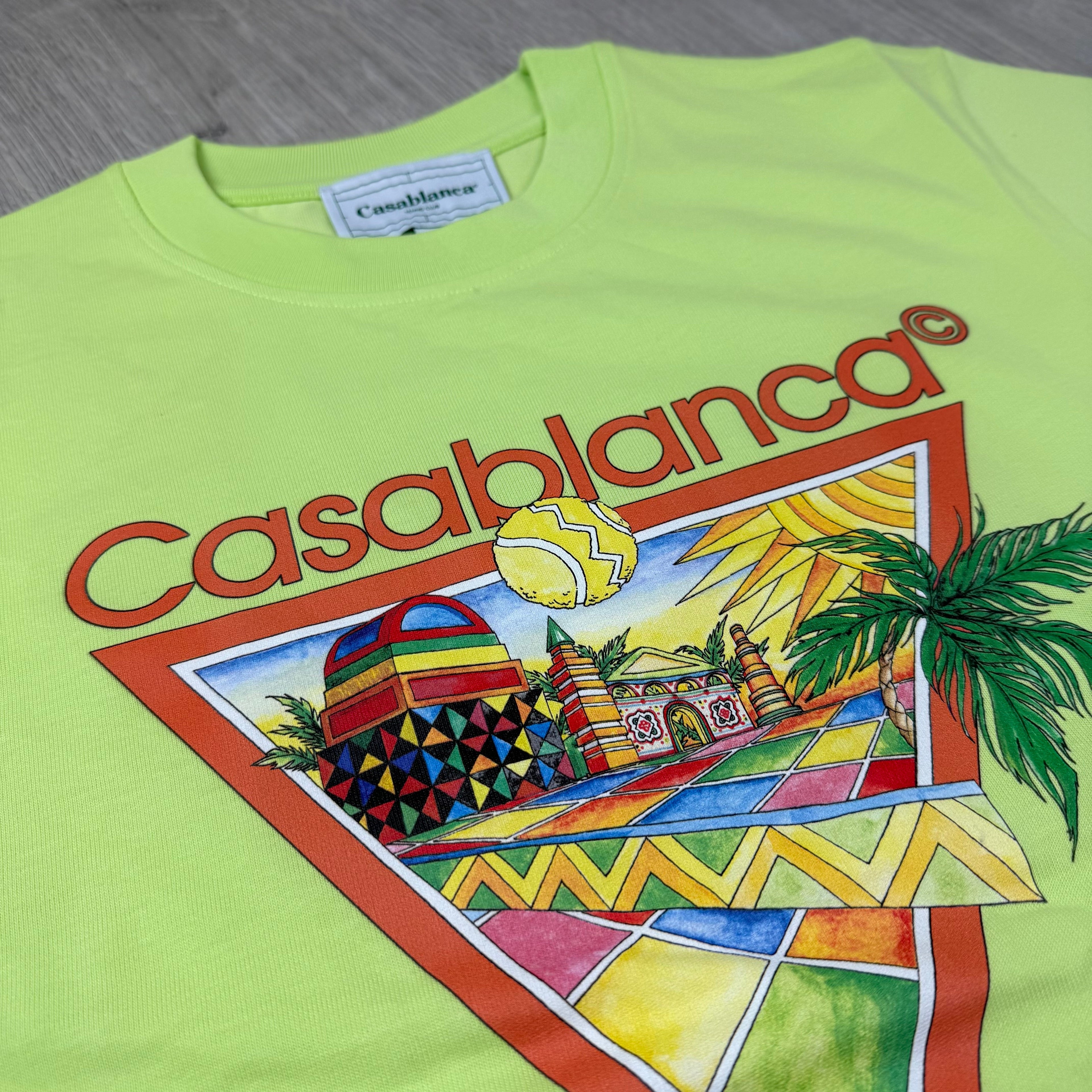 Casablanca 'Tennis Club' T-Shirt - Pale Green