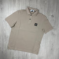 Stone Island Patch Polo Shirt - Desert