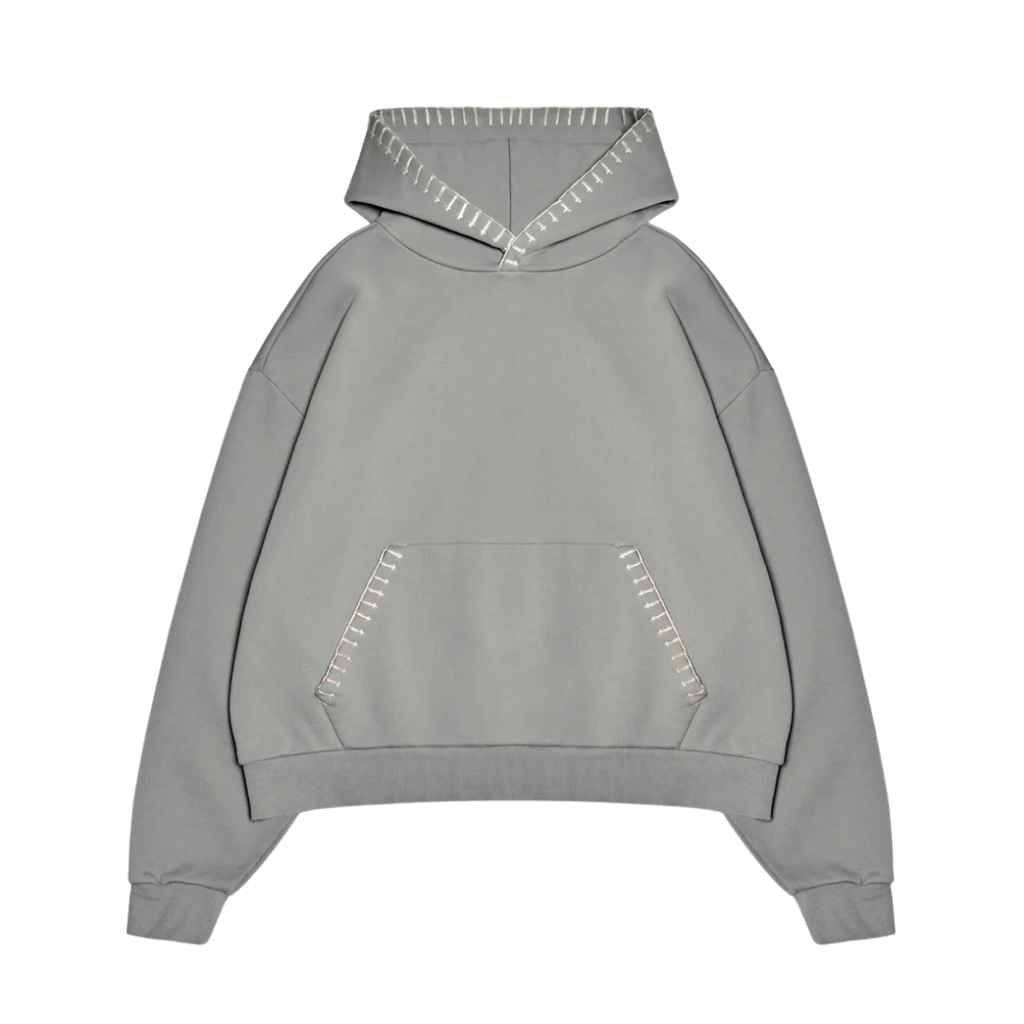 STITCHWORK UNIFORM HOODIE SAGE