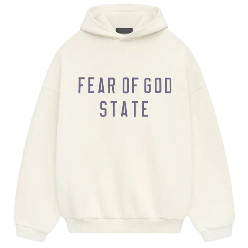 ESSENTIALS FOG STATE LOGO HOODIE WHITE FW24