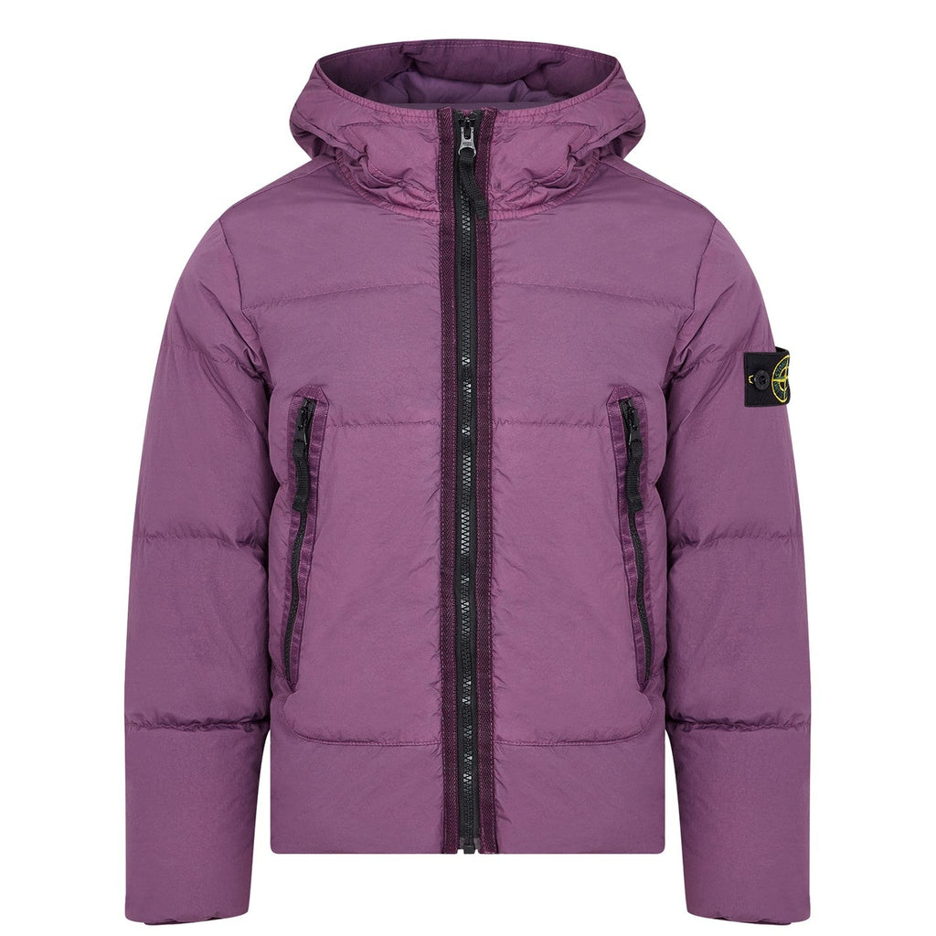 Stone Island Junior Crinkle Reps Down Jacket