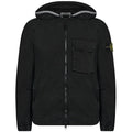 Stone Island Black Brushed Hooded Overshirt