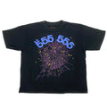 SP5DER WORLDWIDE WEB ANGEL NUMBER T-SHIRT BLACK