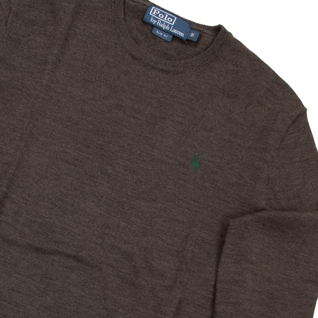 Pre-Loved Merino Wool Knitted Sweater Brown Small