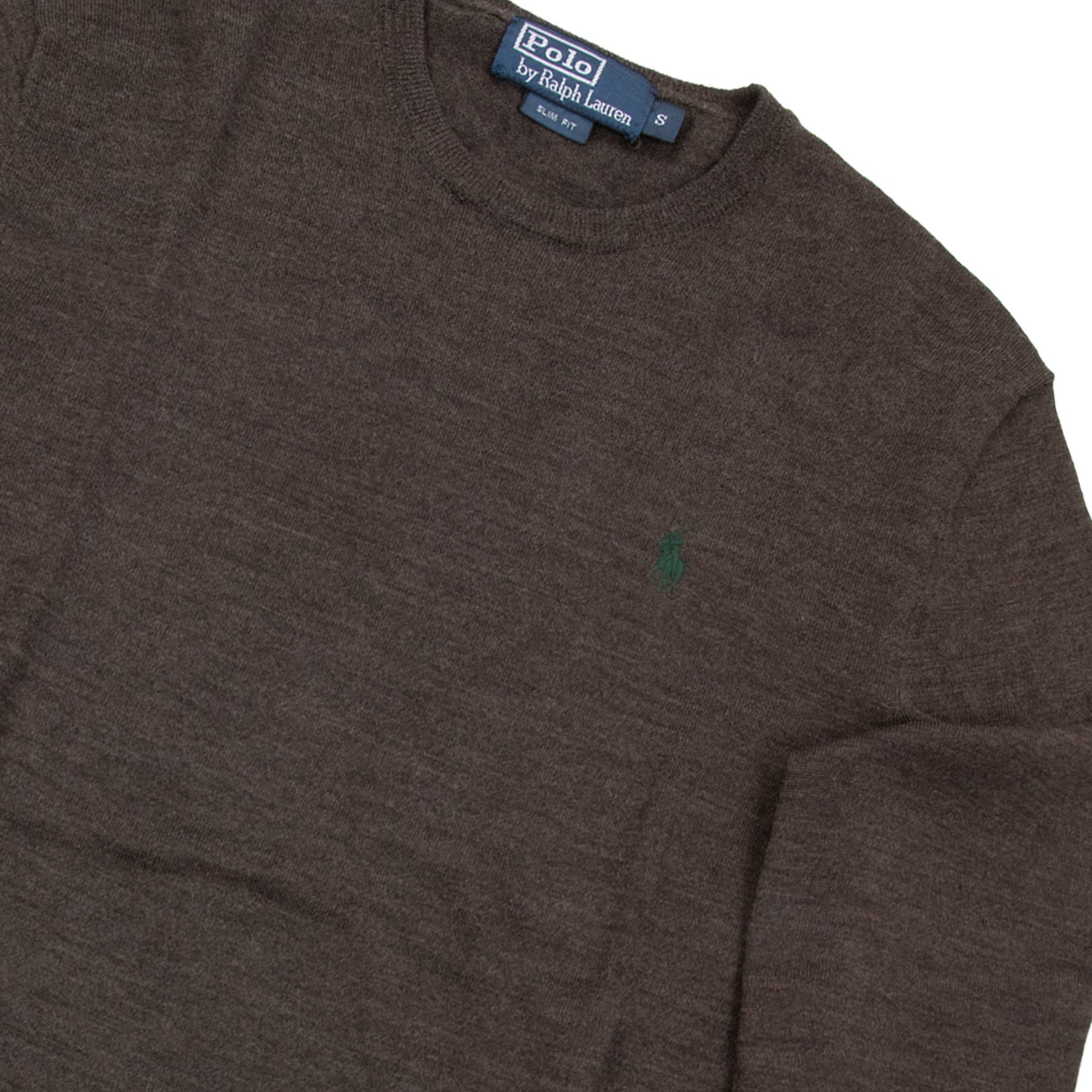 Pre-Loved Merino Wool Knitted Sweater Brown Small