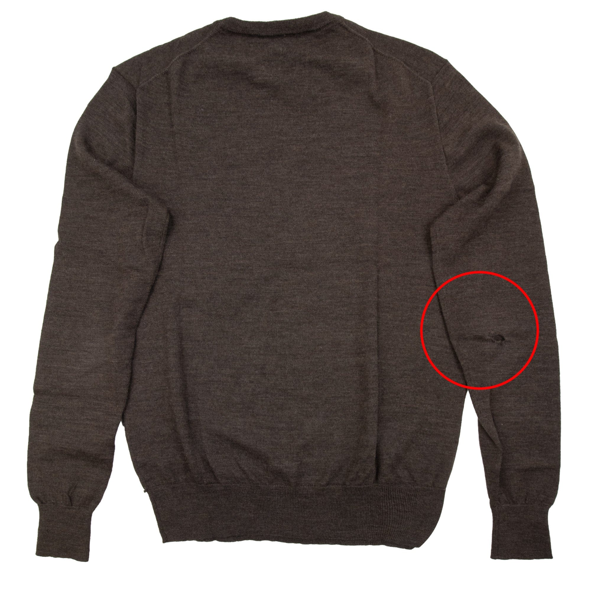 Pre-Loved Merino Wool Knitted Sweater Brown Small