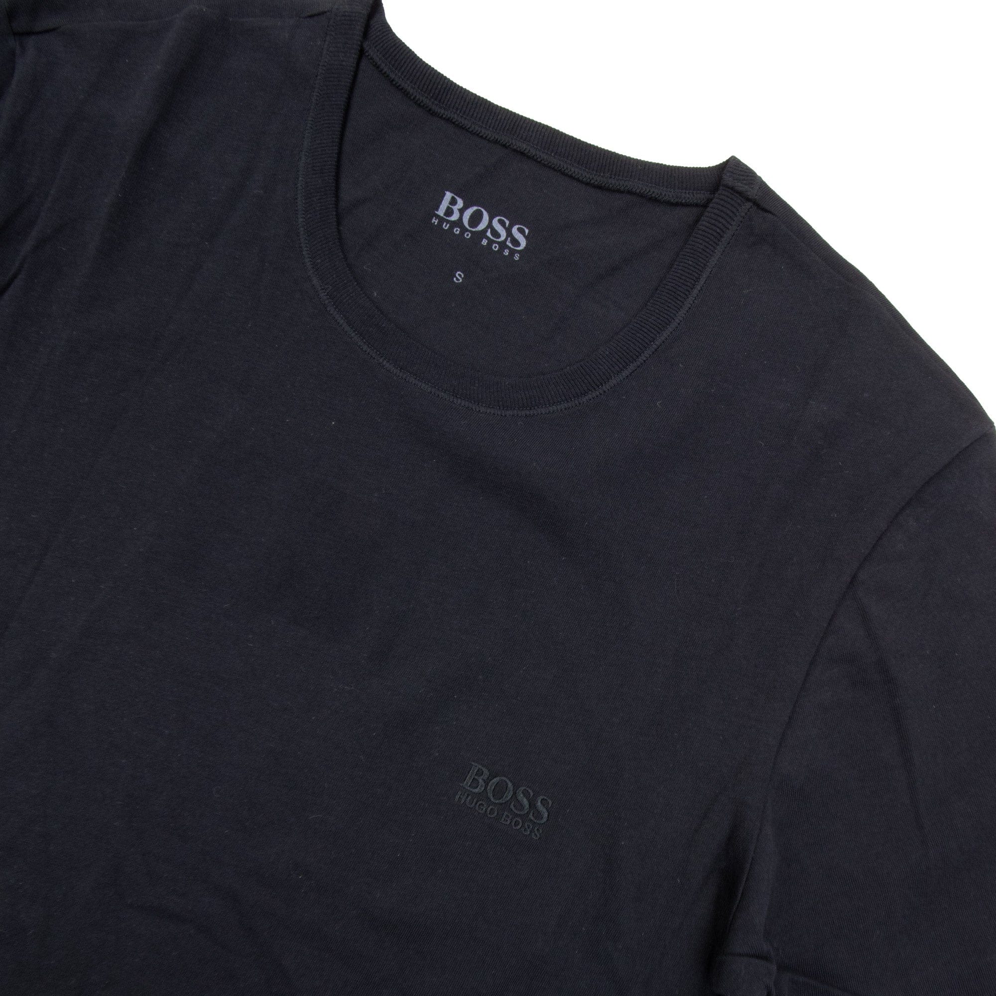 Pre-Loved BOSS Mens Regular Fit Crew Neck Black Small
