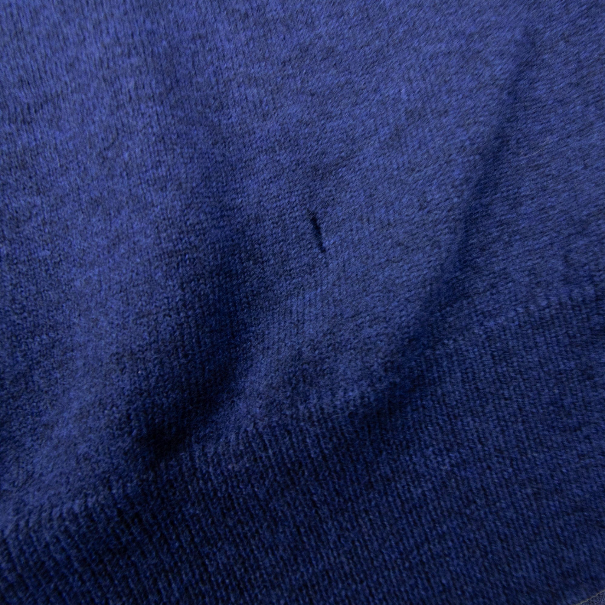 Pre-Loved Barlo Quarter Zip Lambswool Jumper Blue Large