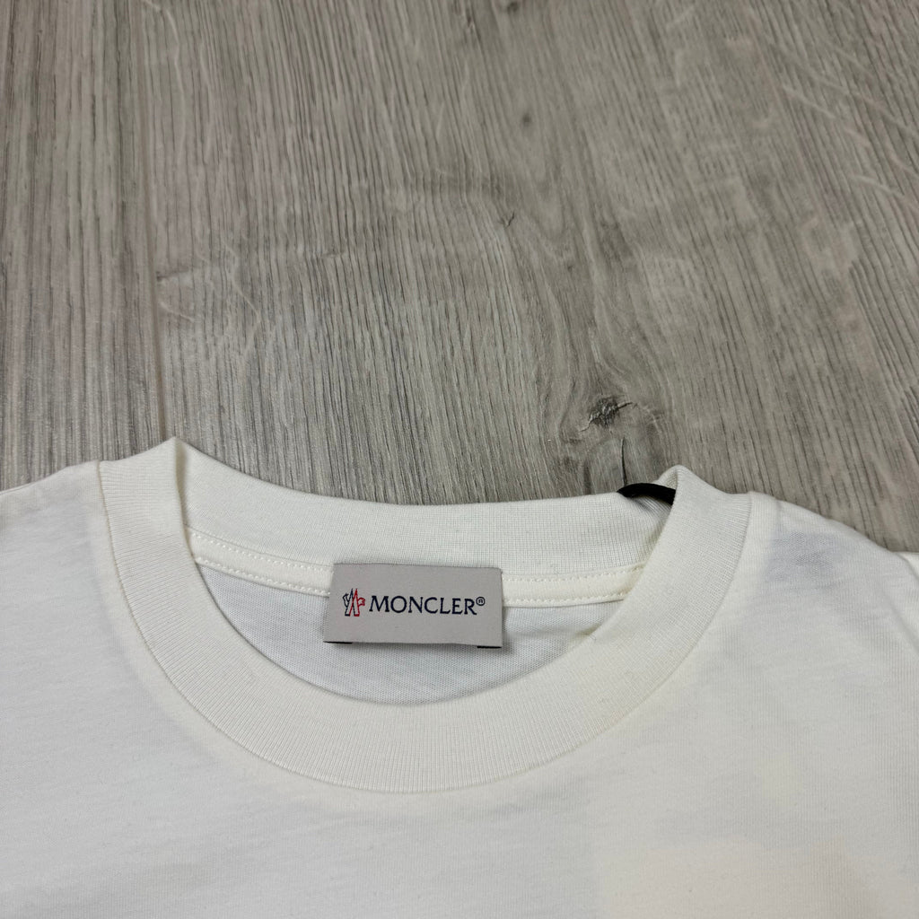 Moncler Junior Scribble T-Shirt - White