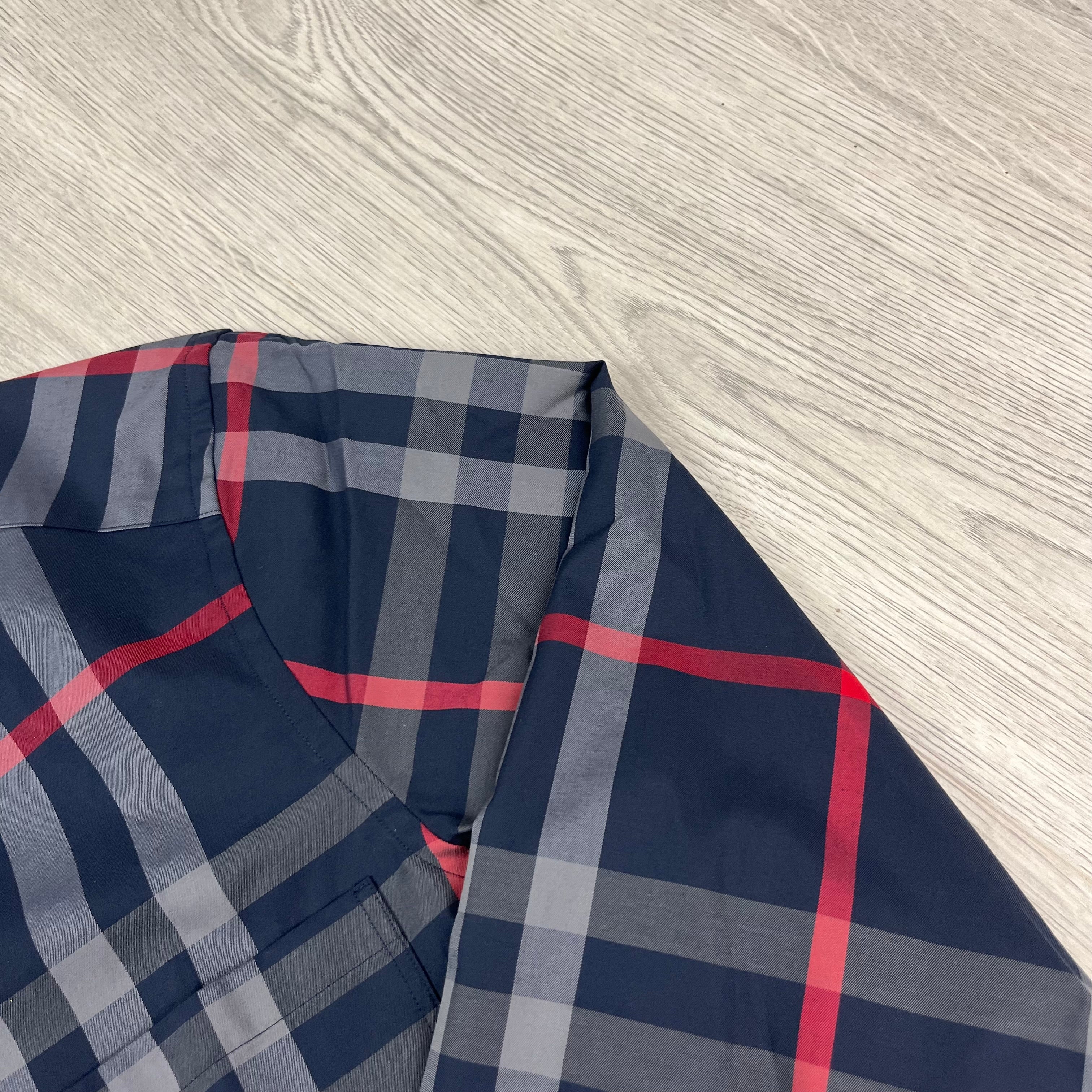 Burberry Check Shirt - Navy