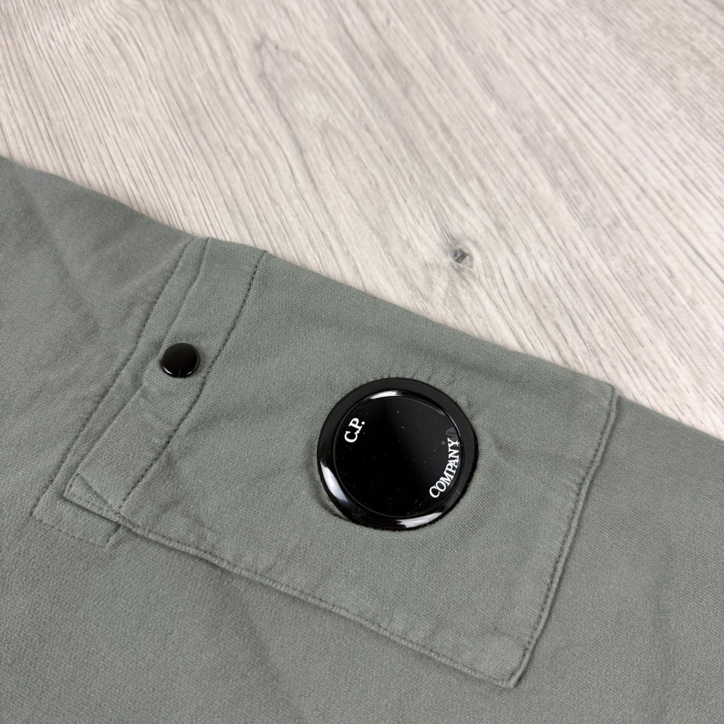 CP Company Light Fleece Zip Sweatshirt - Gunmetal