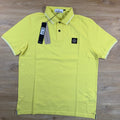 Stone Island Patch Logo Polo Shirt in Lemon