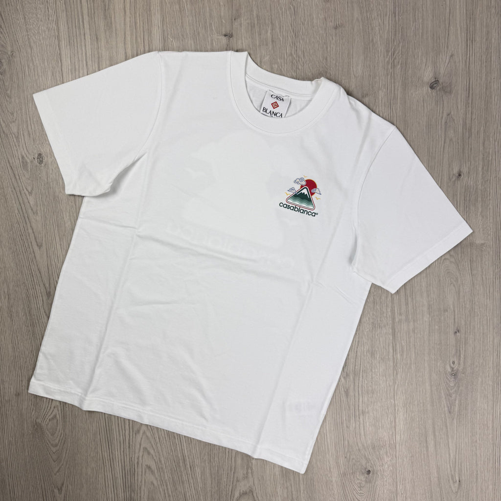 Casablanca 'Montagne Ondulee' T-Shirt - White