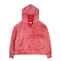 RECYCLED HOODIE BRICK WASHED RED