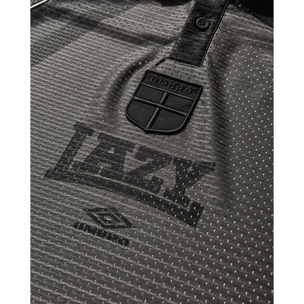 UMBRO 97/98 LAZY POLO T-SHIRT BROWN/BLACK