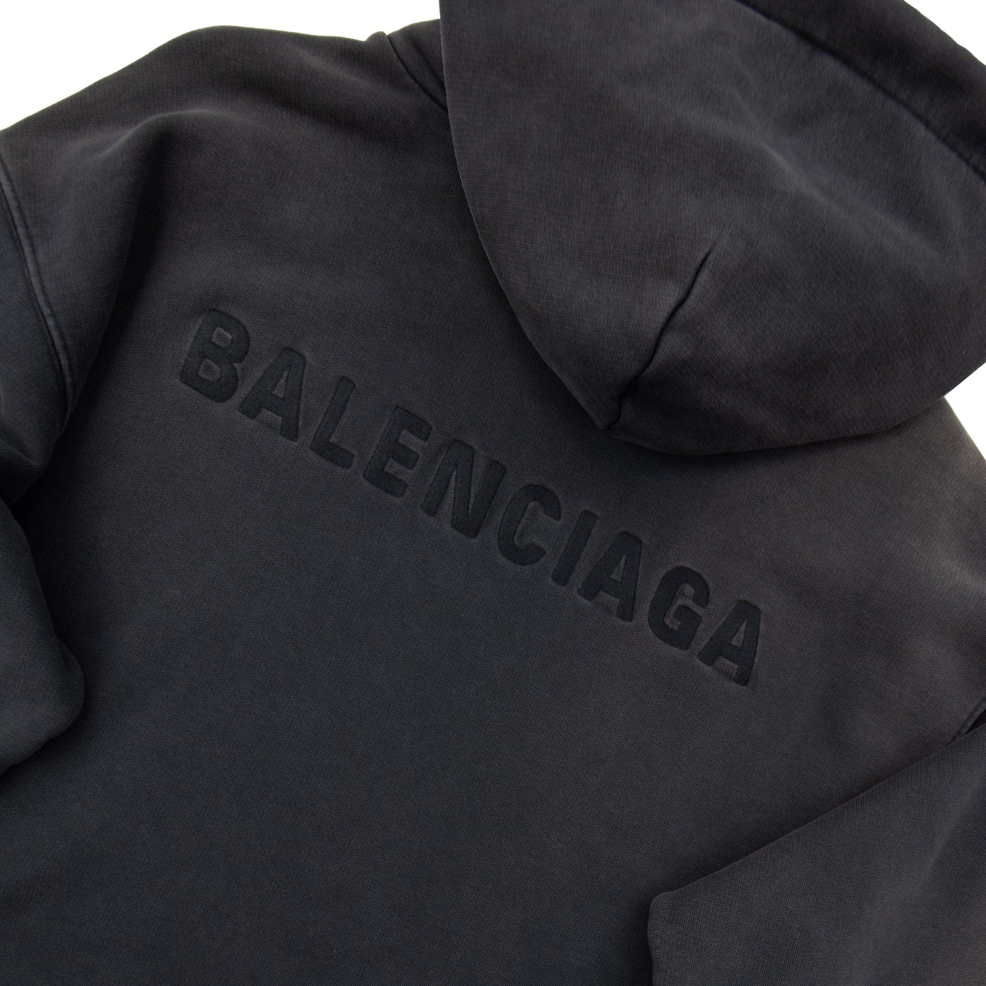 Pre-Loved Dyed Pullover Hoody Black Small