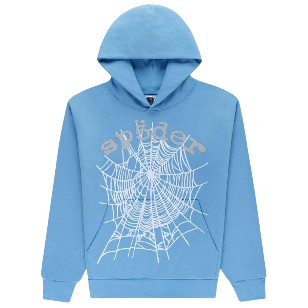 SP5DER OG WEB V2 HOODIE DUSTY BLUE