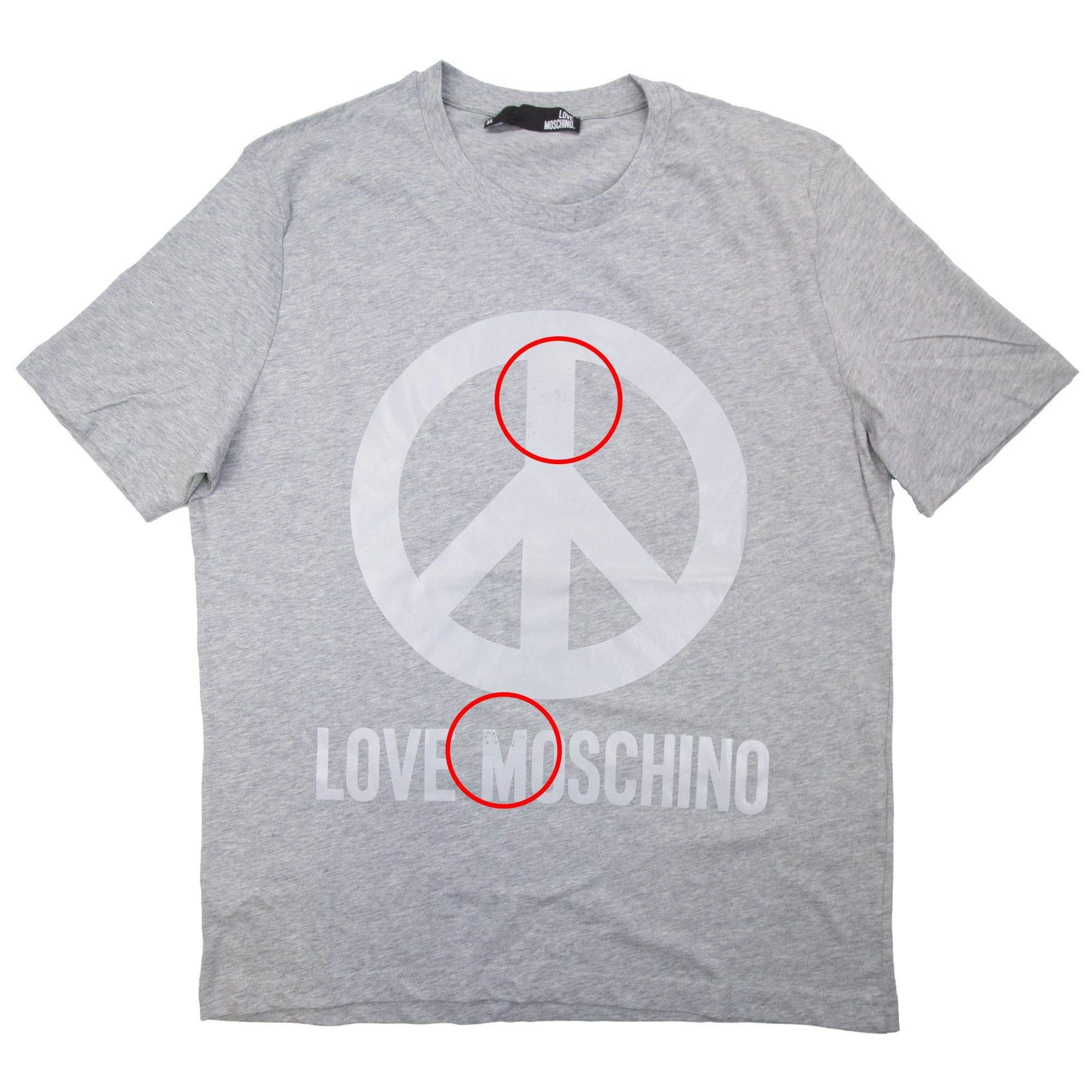 Pre-Loved Peace T-shirt Grey/silver