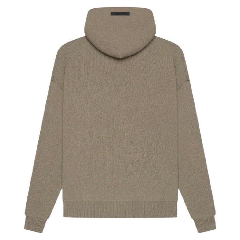 ESSENTIALS FOG KNIT HOODIE TAUPE SS21
