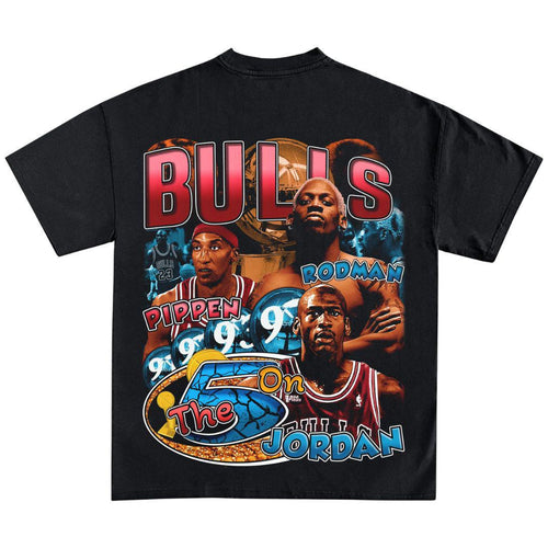 1997 CHICAGO BULLS BIG 3 GRAPHIC T-SHIRT BLACK