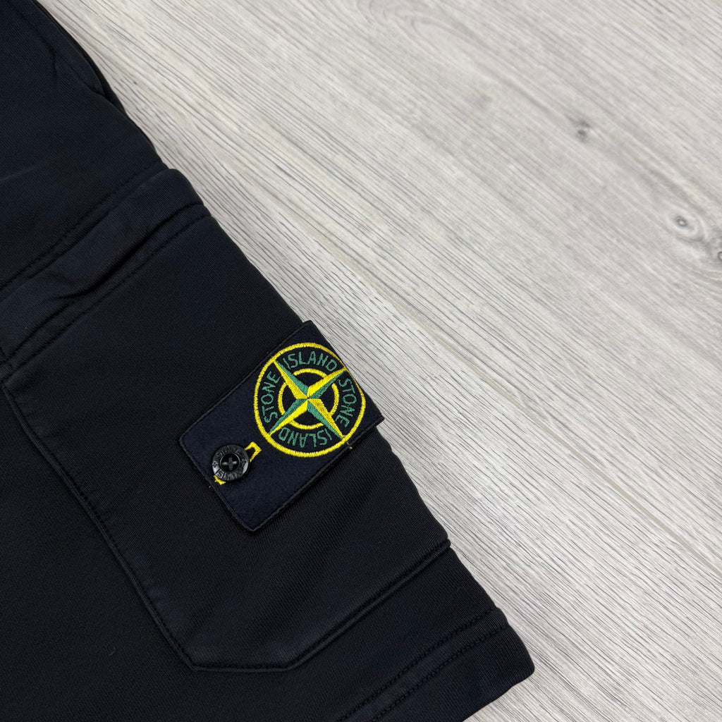 Stone Island Jersey Shorts - Black