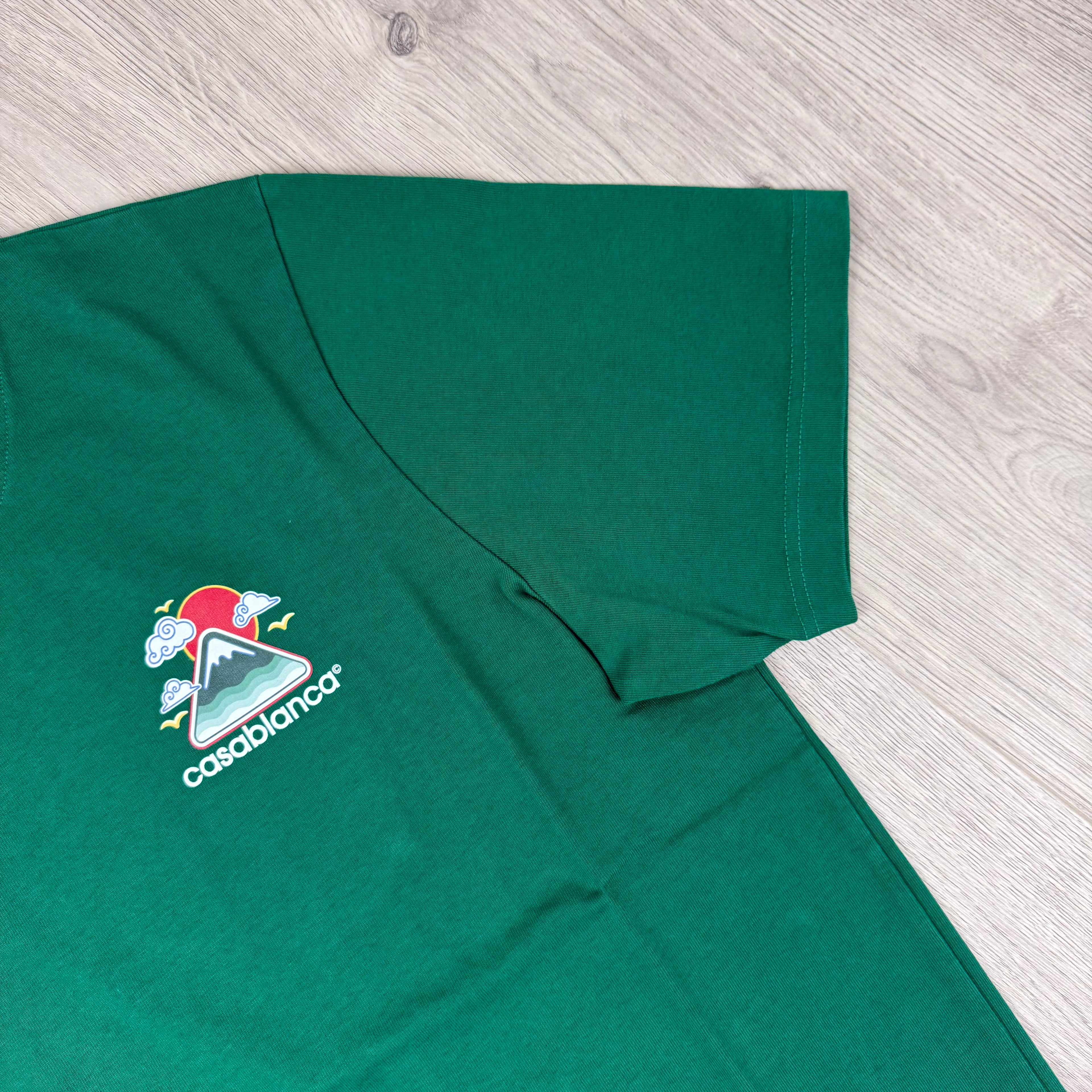 Casablanca 'Montagne Ondulee' T-Shirt - Green