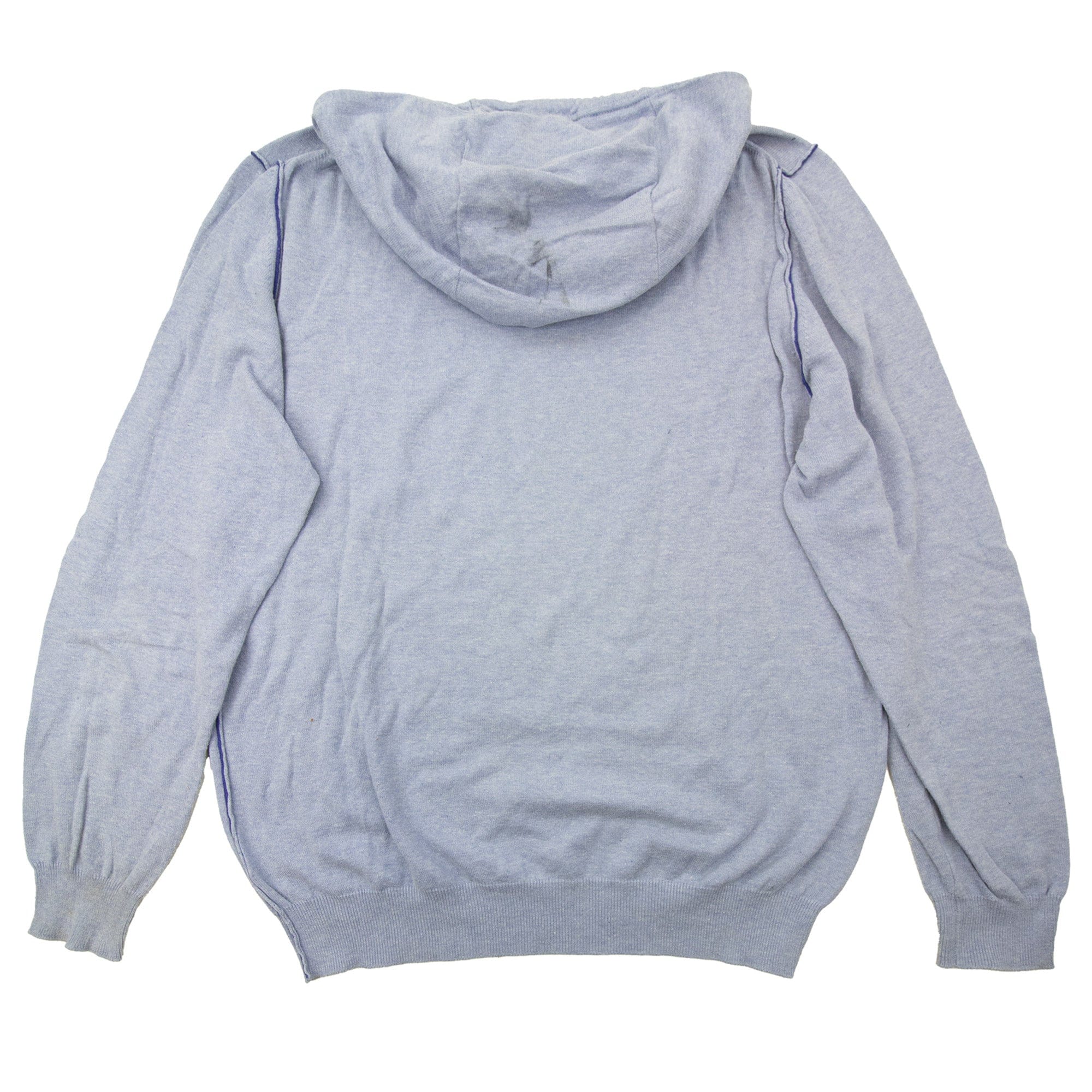 Pre-Loved Speedy Bike Club Print Hooded Sweatshirt Blue Large