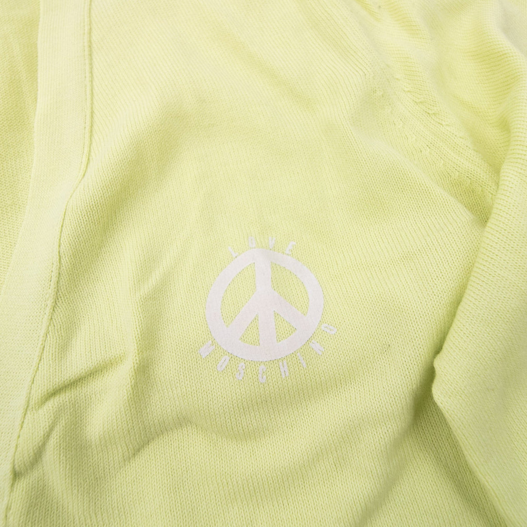Long Sleeve V neckline Cardigan Yellow Medium