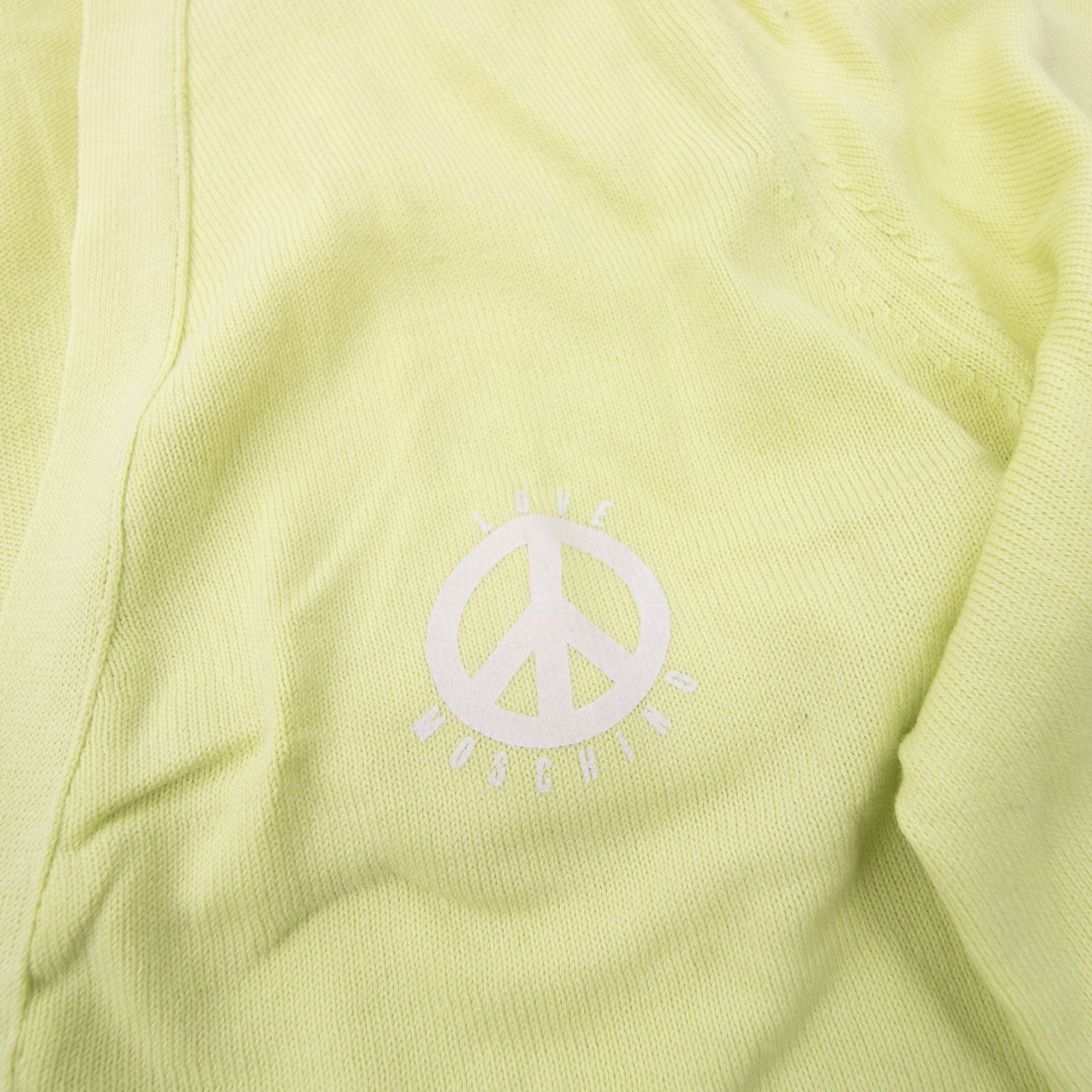 Long Sleeve V neckline Cardigan Yellow Medium