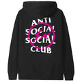 ANTI SOCIAL SOCIAL CLUB X FRAGMENT PINK BOLT HOODIE BLACK